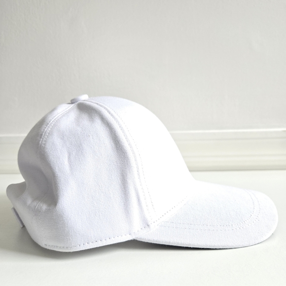 New Vince Embroidered White/Black Adjustable Velcro Strap Baseball Cap One Size - Picture 4 of 9
